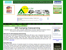 Tablet Screenshot of 365campingcaravanning.com